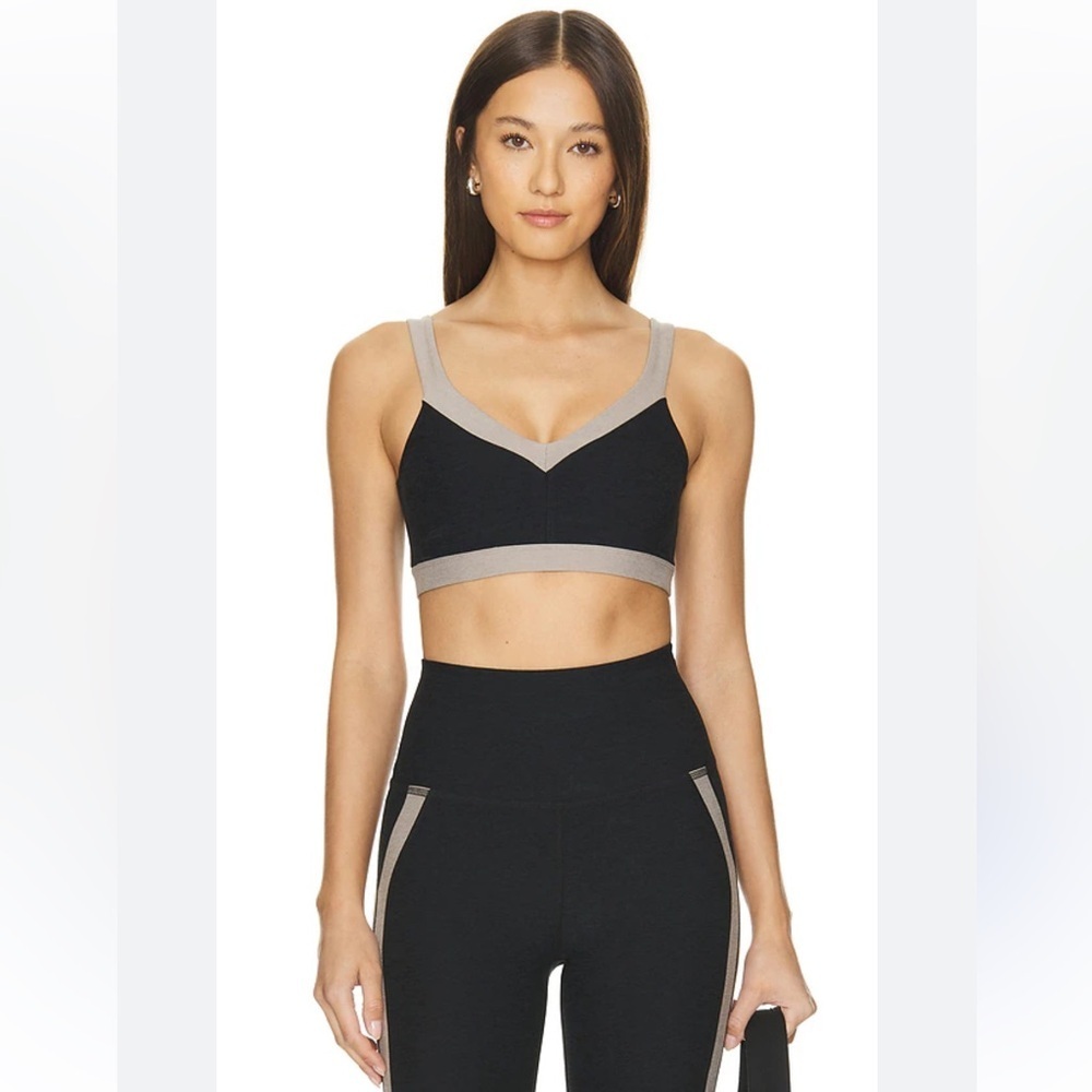 NWT Beyond Yoga Spacedye Top Line Bra in Darkest Night & Birch Size XS